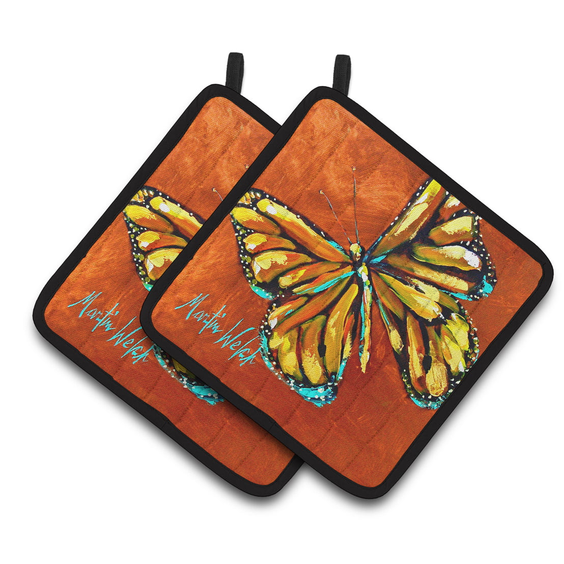 Picture of Carolines Treasures MW1339PTHD Monarch Butterfly Pair of Pot Holders