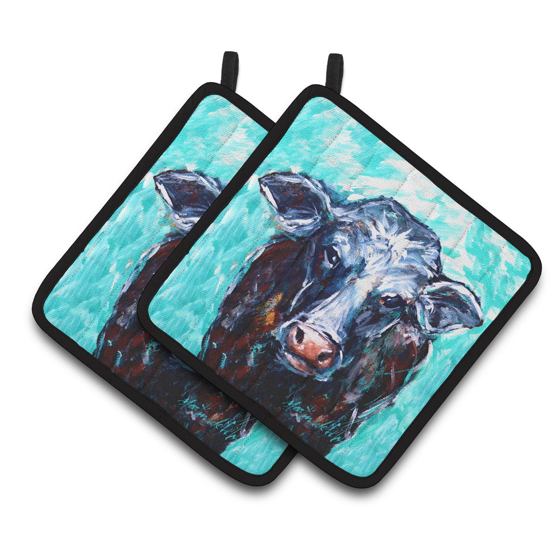 Picture of Carolines Treasures MW1340PTHD Moo Cow Pair of Pot Holders
