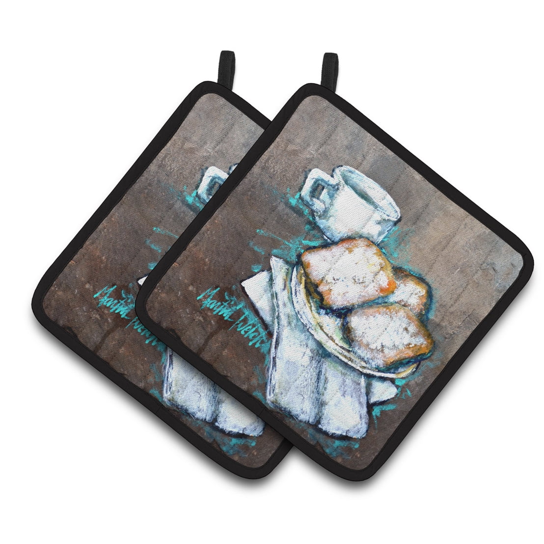 Beignets Piping Hot Pair of Pot Holders