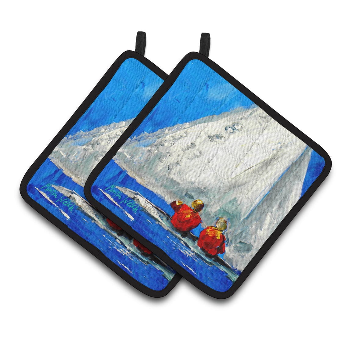 Sailboat Twos Company Pair of Pot Holders