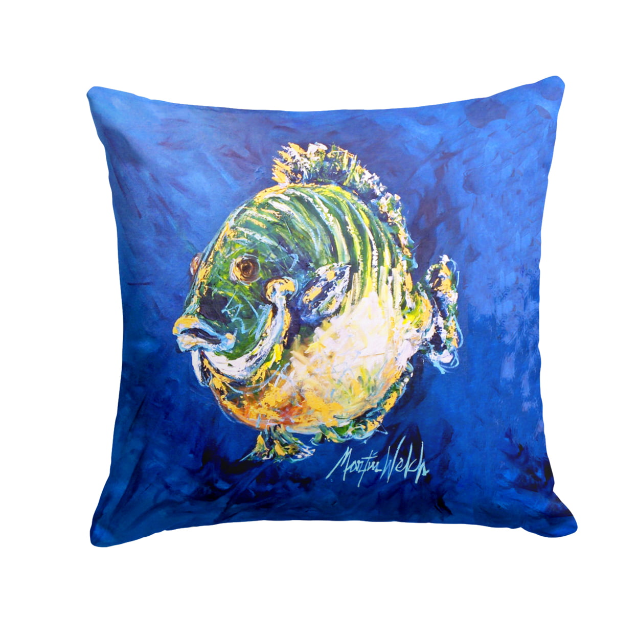 Blue Gill Fabric Decorative Pillow