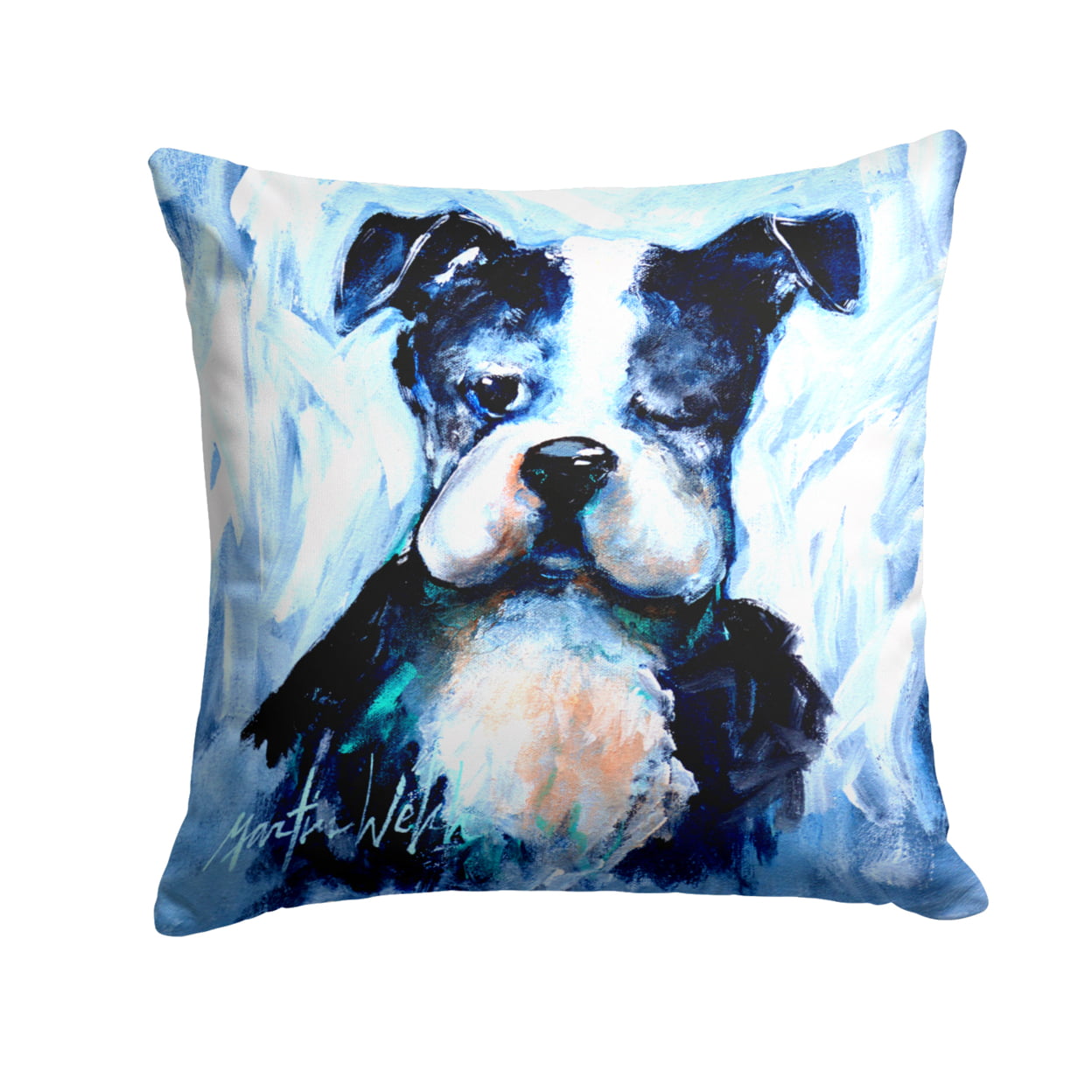 Boston Terrier Boston Tuff Fabric Decorative Pillow