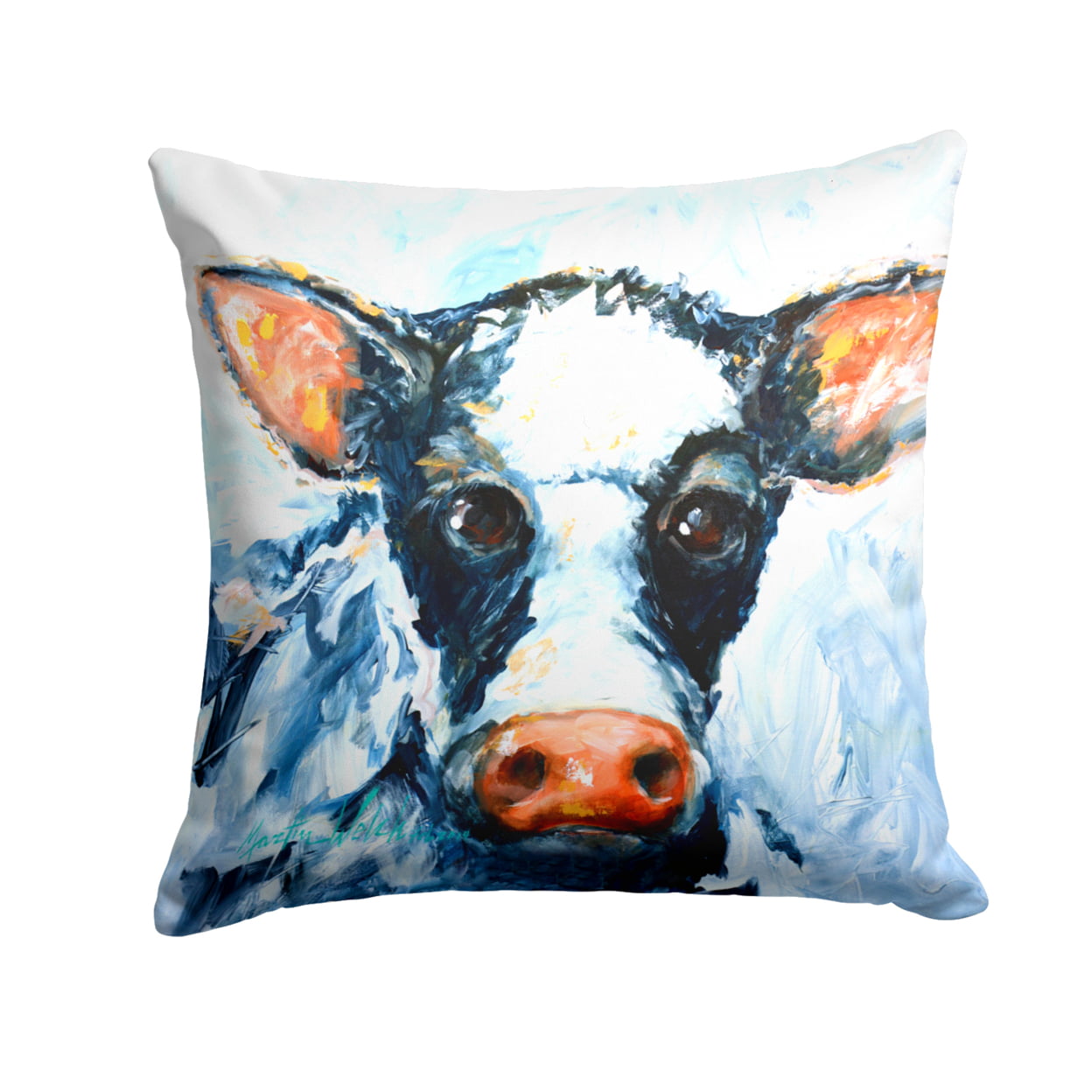 Cow Lick Fabric Decorative Pillow