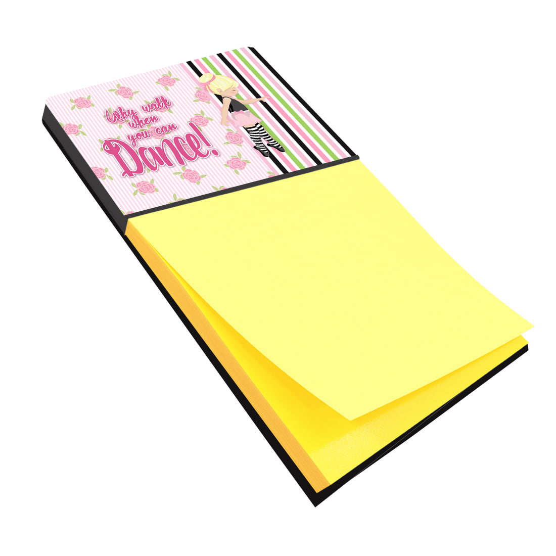 BB5400SN Ballet Dance Stripes Blonde Sticky Note Holder