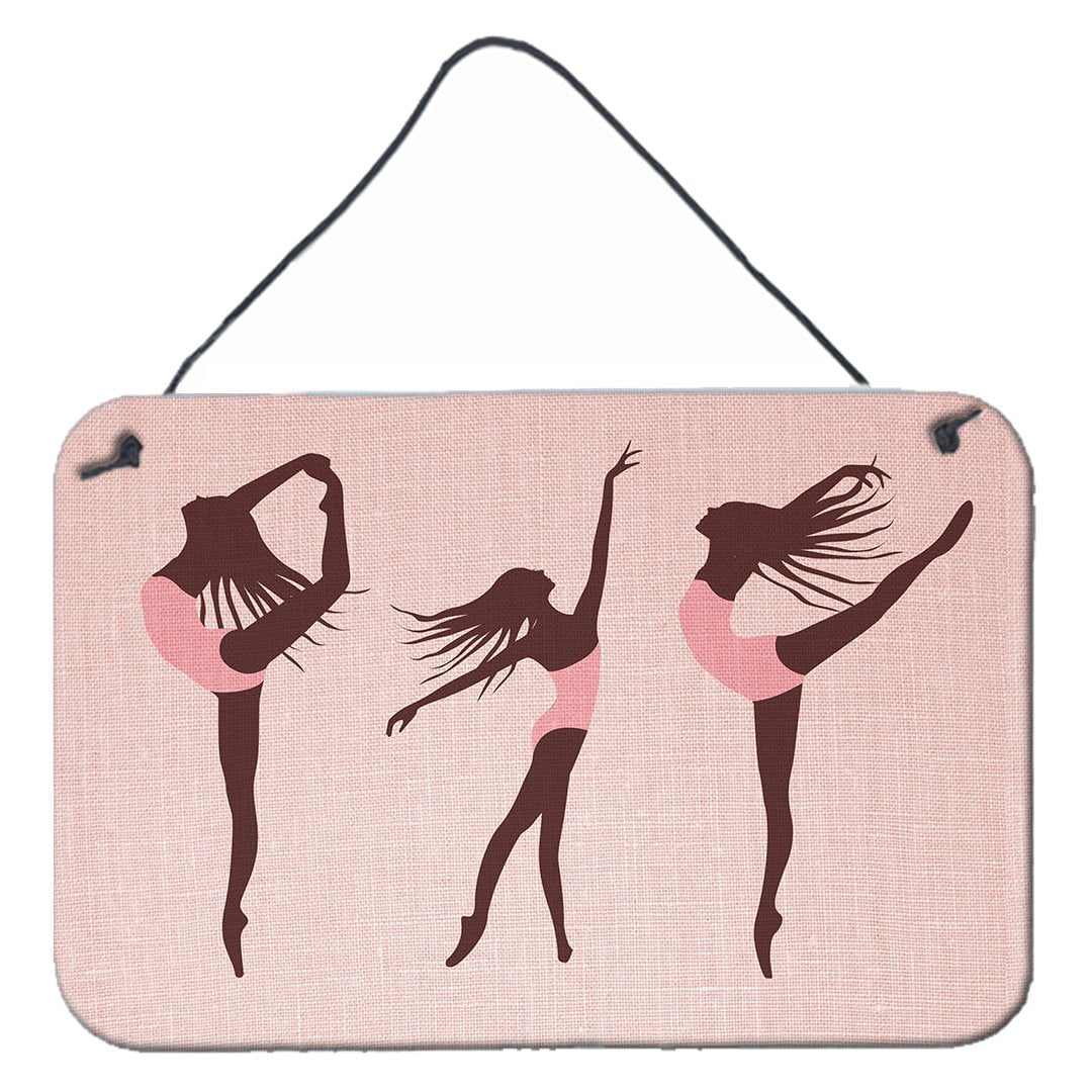 Dancers Linen Pink Wall or Door Hanging Prints