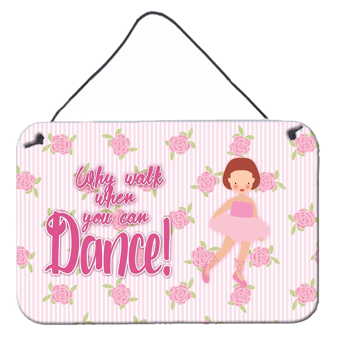 Ballet Red Short Hair Wall or Door Hanging Prints