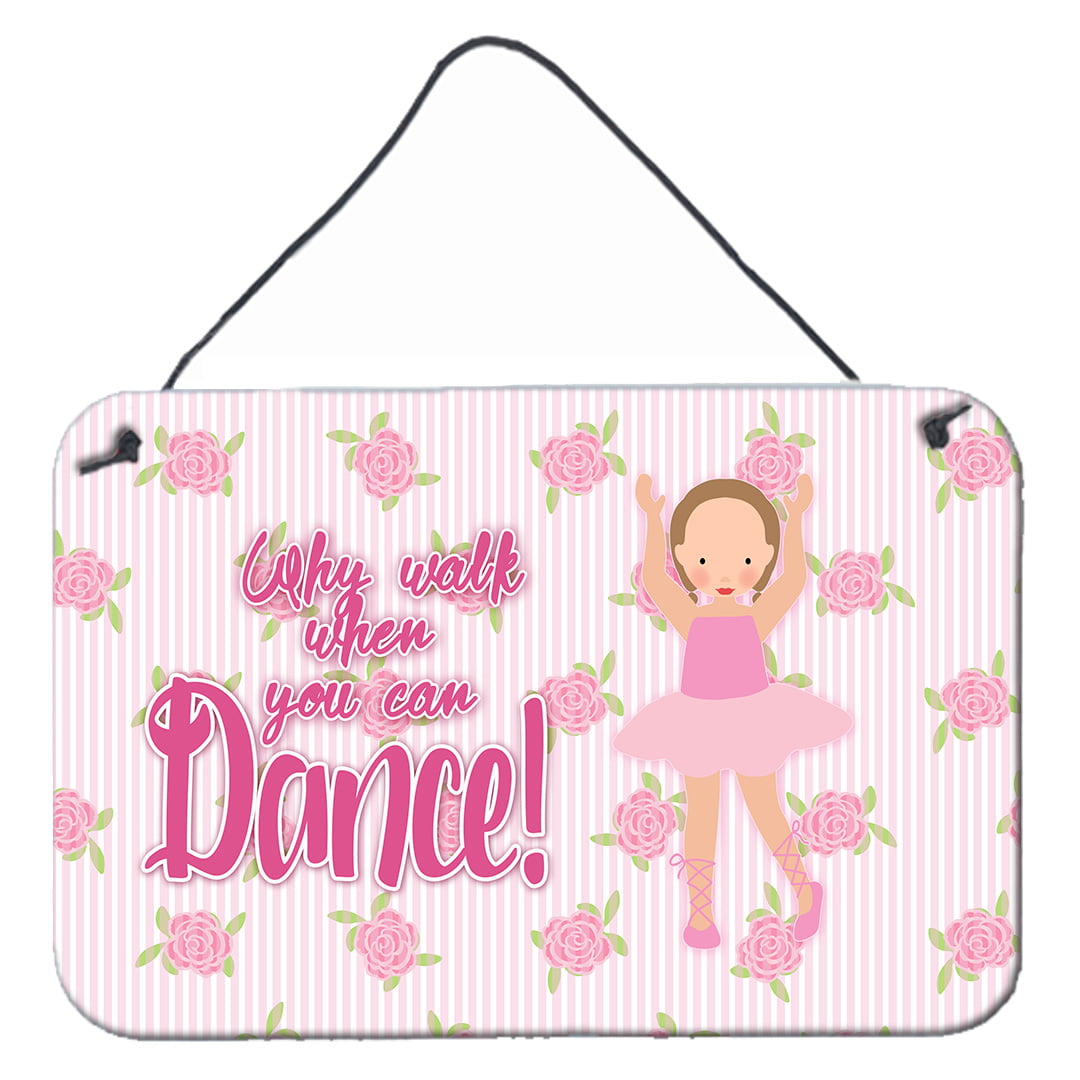 Ballet Brown Short Hair Wall or Door Hanging Prints