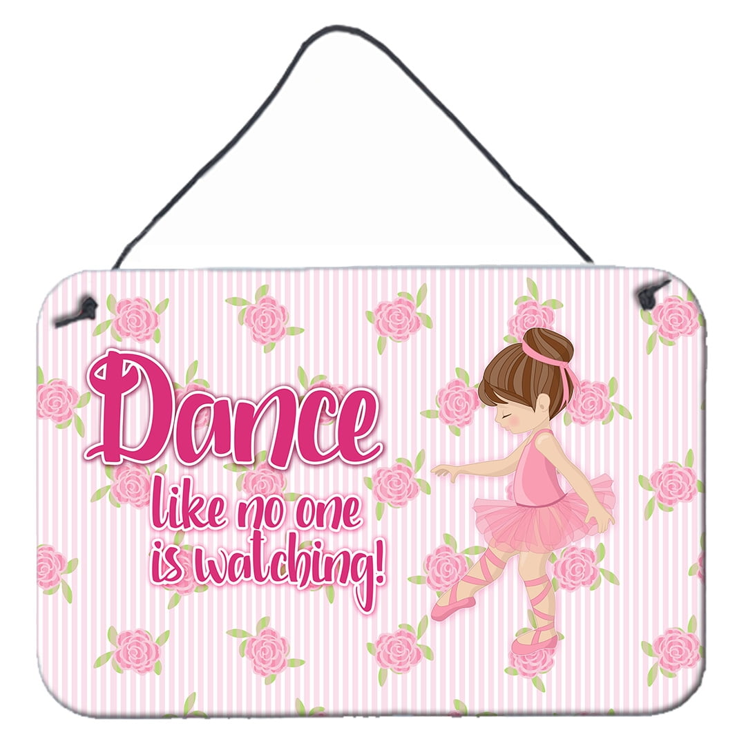 Ballet Dance Brunette Wall or Door Hanging Prints