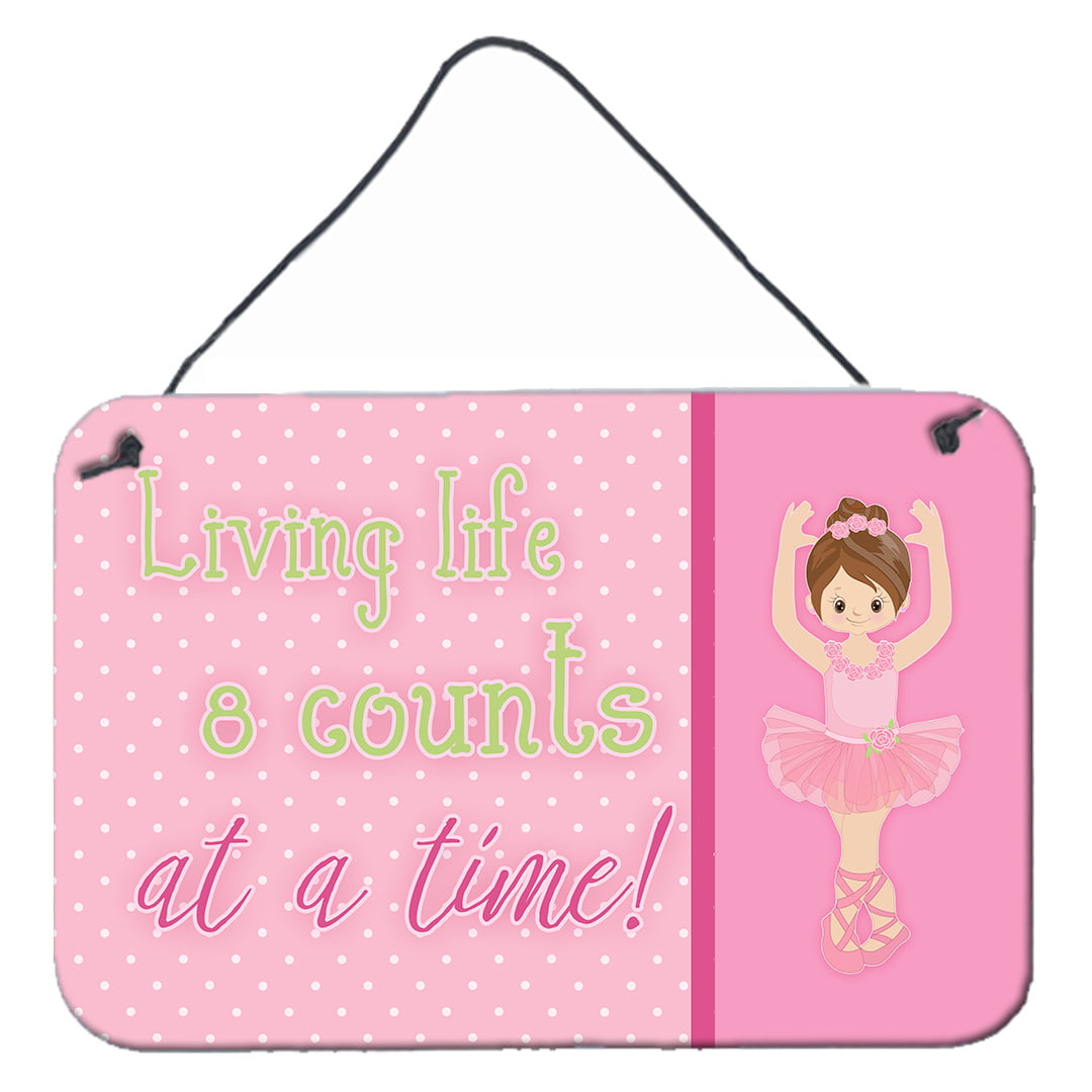 Ballet in 8 Counts Brunette Wall or Door Hanging Prints