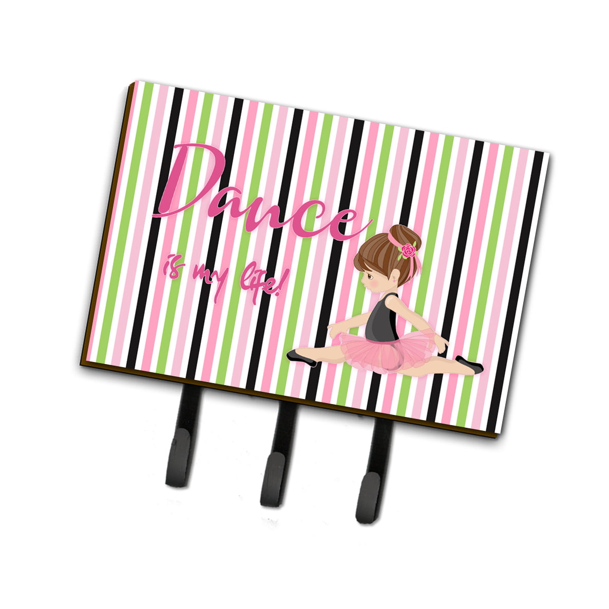 BB5393TH68 Ballet Dance is My Life Brunette Leash or Key Holder