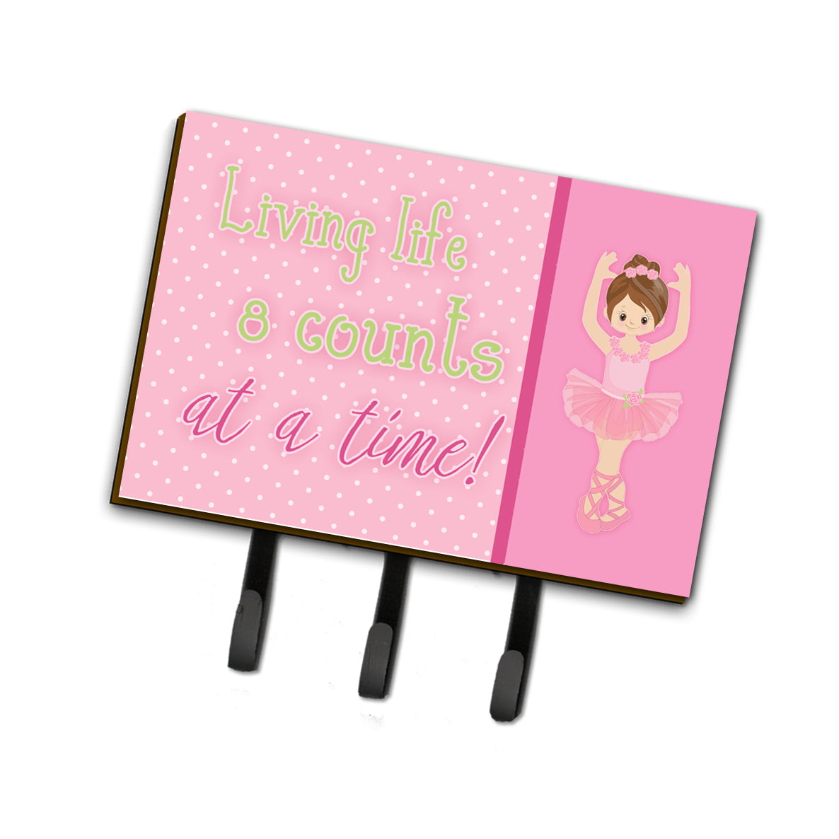 BB5396TH68 Ballet in 8 Counts Brunette Leash or Key Holder