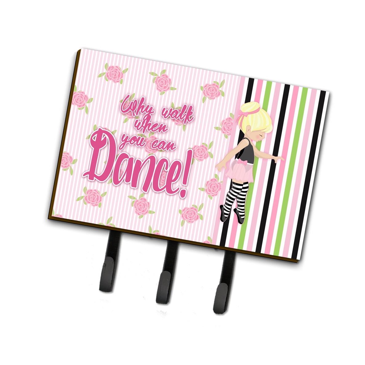 BB5400TH68 Ballet Dance Stripes Blonde Leash or Key Holder