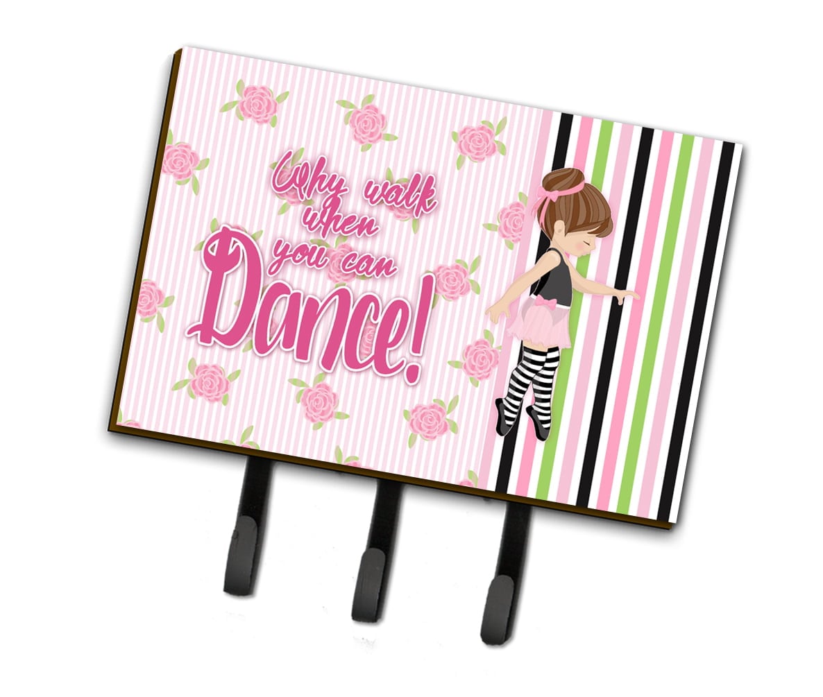BB5401TH68 Ballet Dance Stripes Brunette Leash or Key Holder