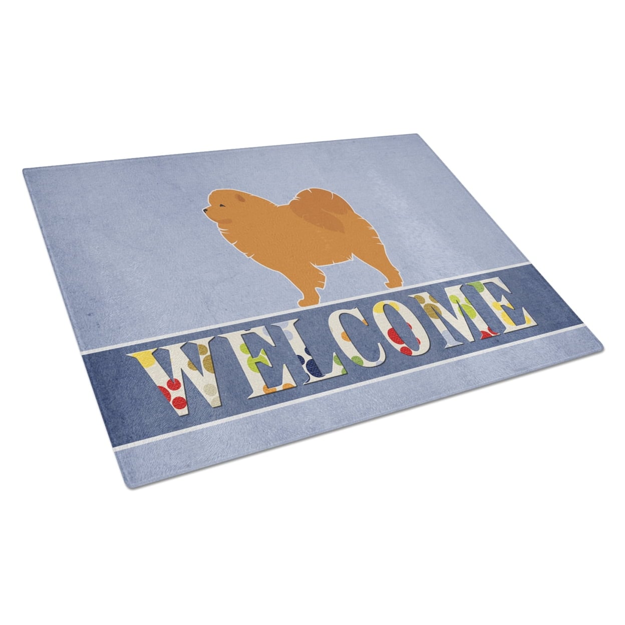 Chow Chow Welcome Glass Cutting Board - Large