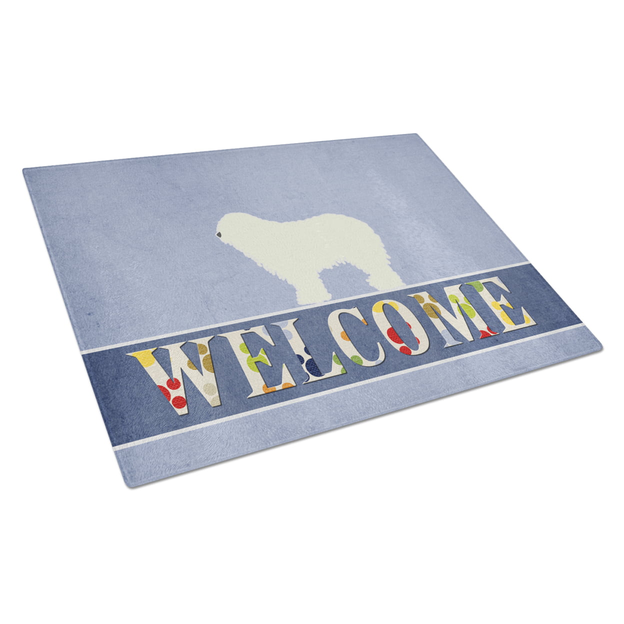 BB5559LCB Komondor Welcome Glass Cutting Board - Large