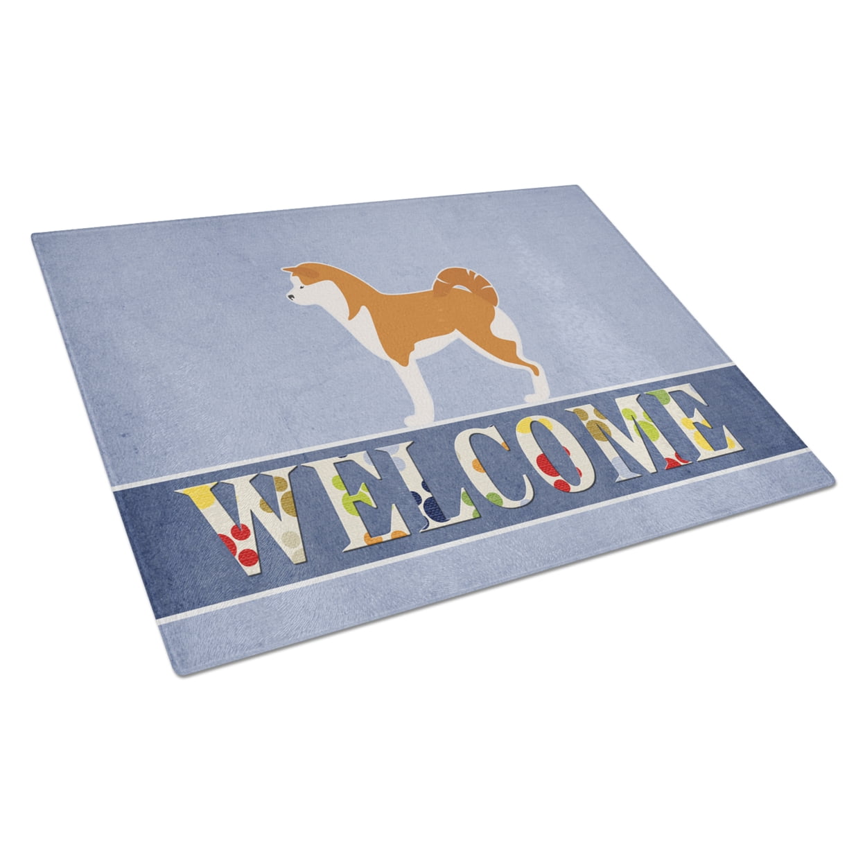 Akita Welcome Glass Cutting Board - Large