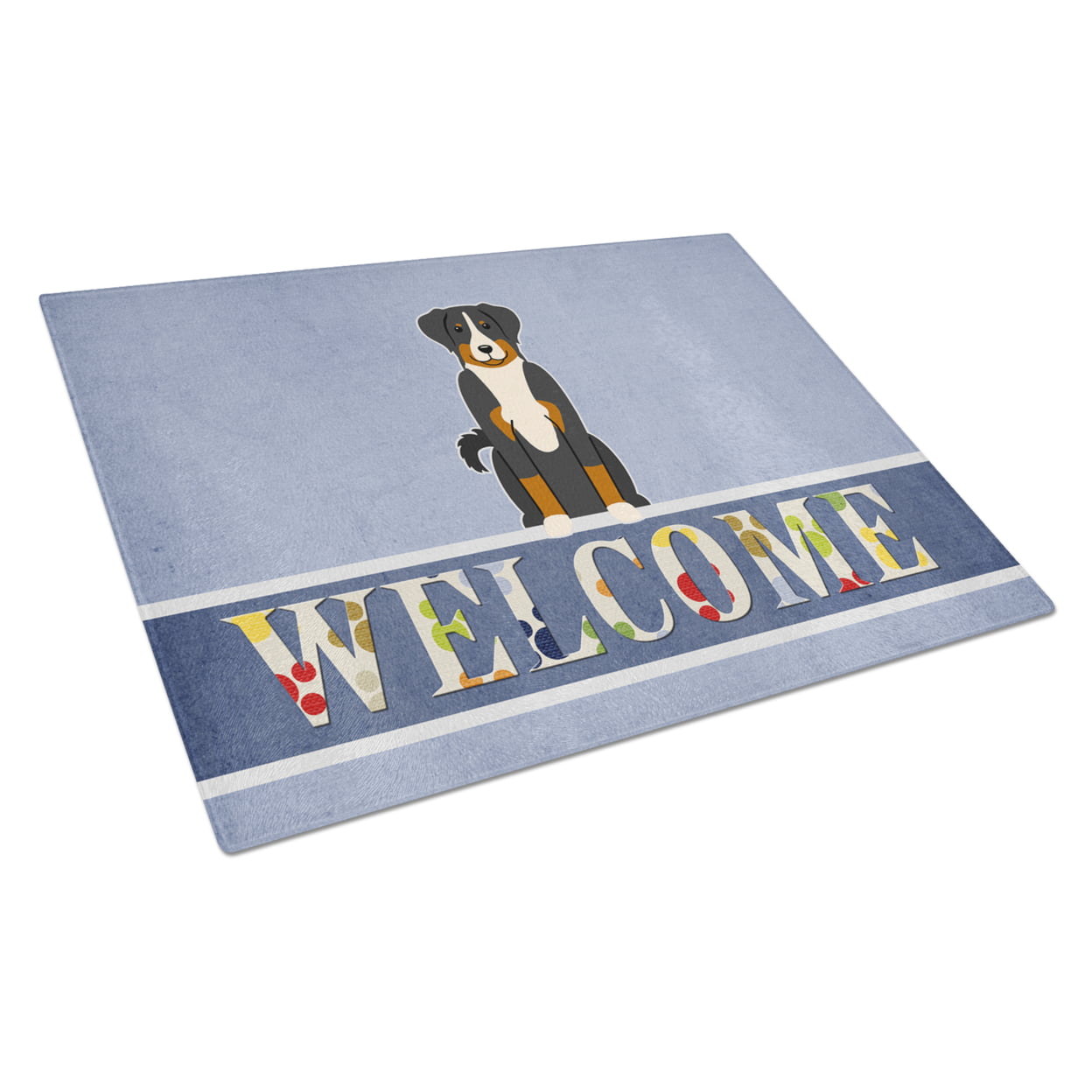 Appenzeller Sennenhund Welcome Glass Cutting Board - Large