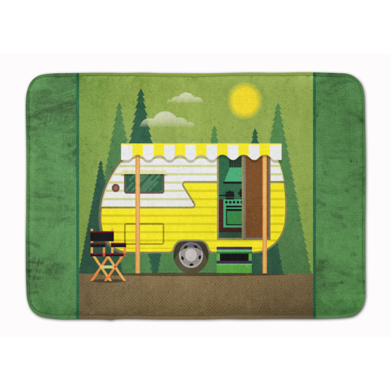 BB5478RUG Greatest Adventure Retro Camper Machine Washable Memory Foam Mat