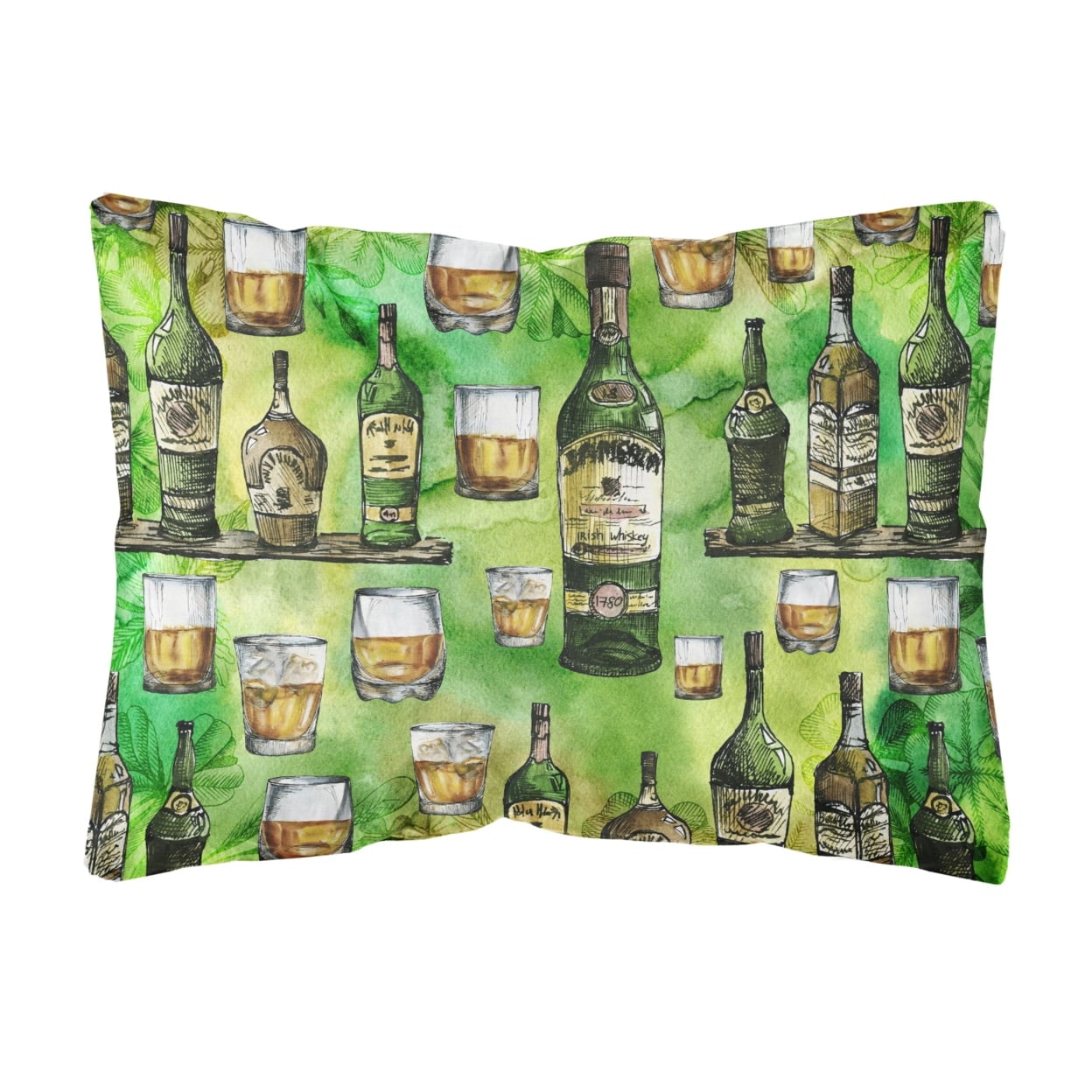 Irish Whiskey Canvas Fabric Decorative Pillow