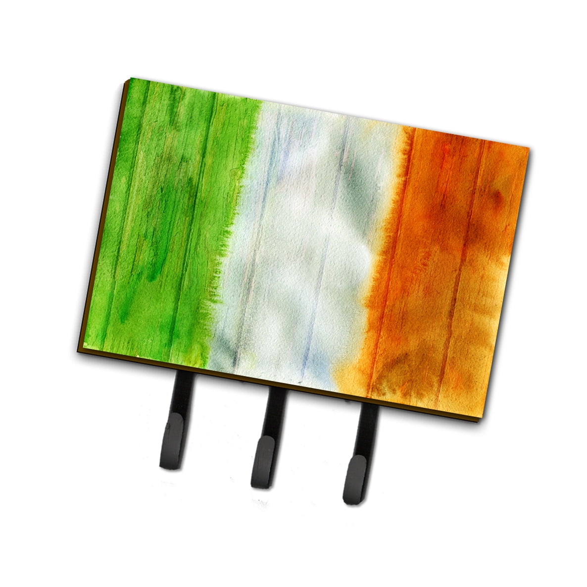 BB5753TH68 Irish Flag on Wood Leash or Key Holder