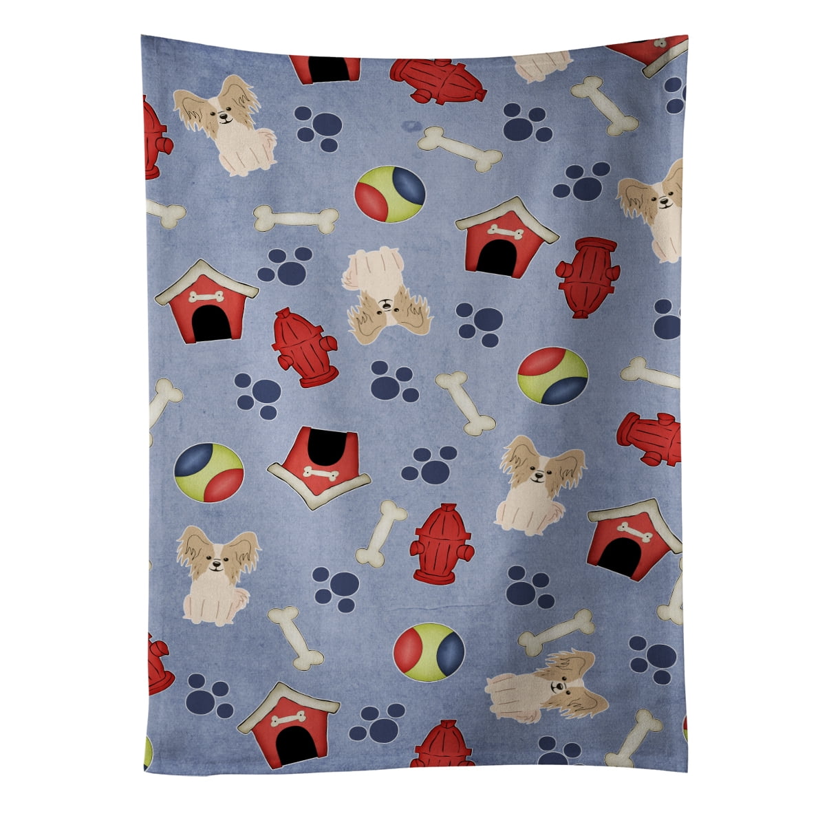 Picture of Carolines Treasures BB2690KTWL Dog House Collection Papillon Sable White Kitchen Towel
