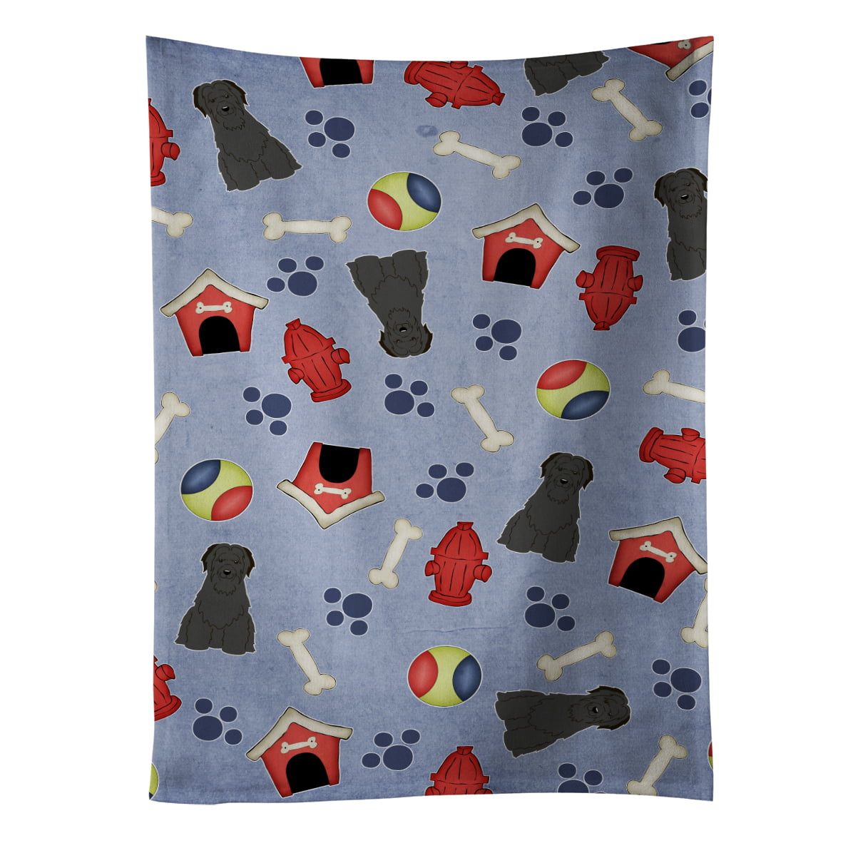 Picture of Carolines Treasures BB2694KTWL Dog House Collection Briard Black Kitchen Towel