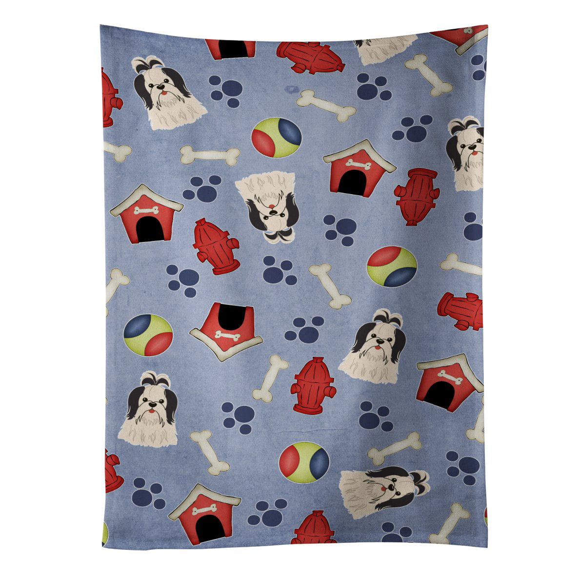 Picture of Carolines Treasures BB2701KTWL Dog House Collection Shih Tzu Black & White Kitchen Towel