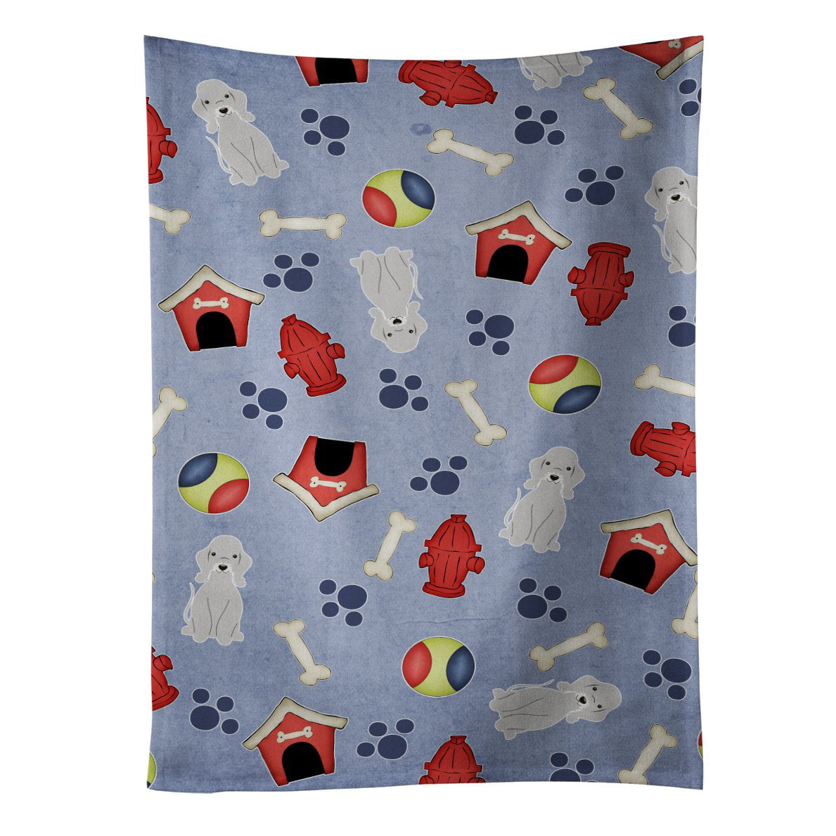 Picture of Carolines Treasures BB2703KTWL Dog House Collection Bedlington Terrier Blue Kitchen Towel