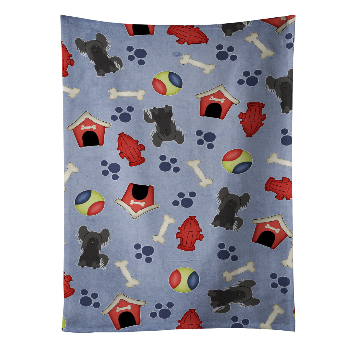 Picture of Carolines Treasures BB2725KTWL Dog House Collection Chinese Crested Black Kitchen Towel