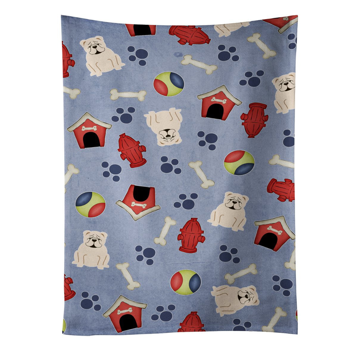 Picture of Carolines Treasures BB2736KTWL Dog House Collection English Bulldog White Kitchen Towel