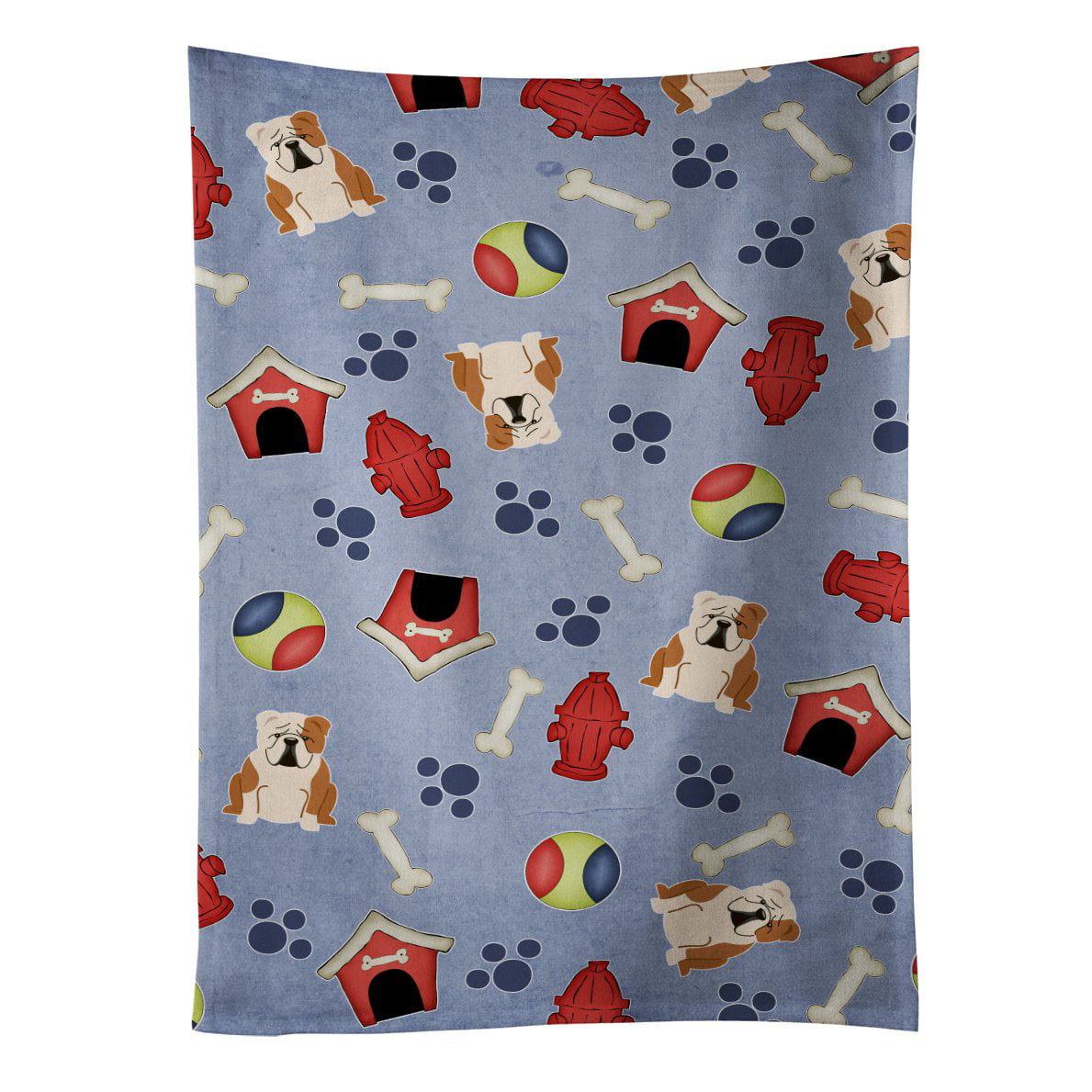 Picture of Carolines Treasures BB2738KTWL Dog House Collection English Bulldog Fawn White Kitchen Towel