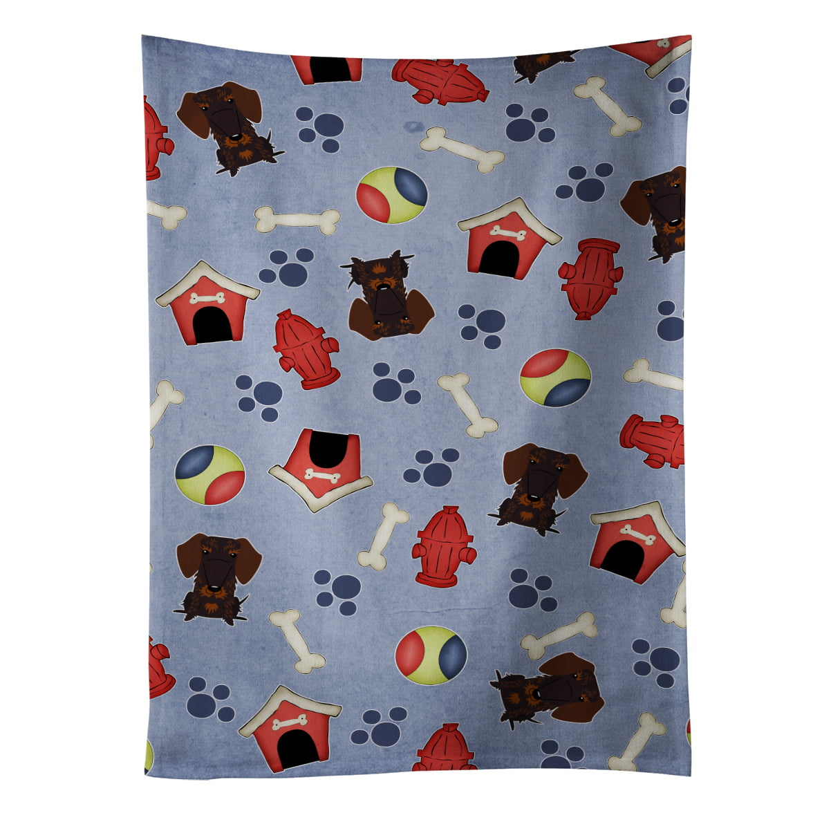 Picture of Carolines Treasures BB2742KTWL Dog House Collection Wire Haired Dachshund Chocolate Kitchen Towel