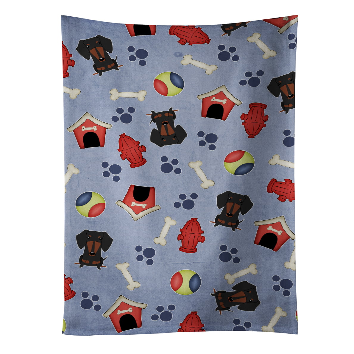 Picture of Carolines Treasures BB2745KTWL Dog House Collection Dachshund Black Tan Kitchen Towel
