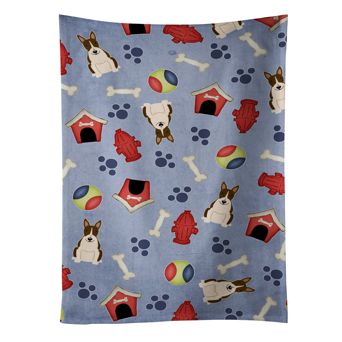 Picture of Carolines Treasures BB2749KTWL Dog House Collection Bull Terrier Dark Brindle Kitchen Towel