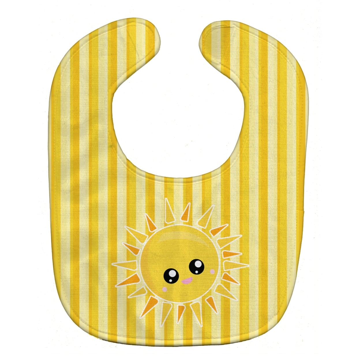 Sunshine Sun Face on Stripes Baby Bib