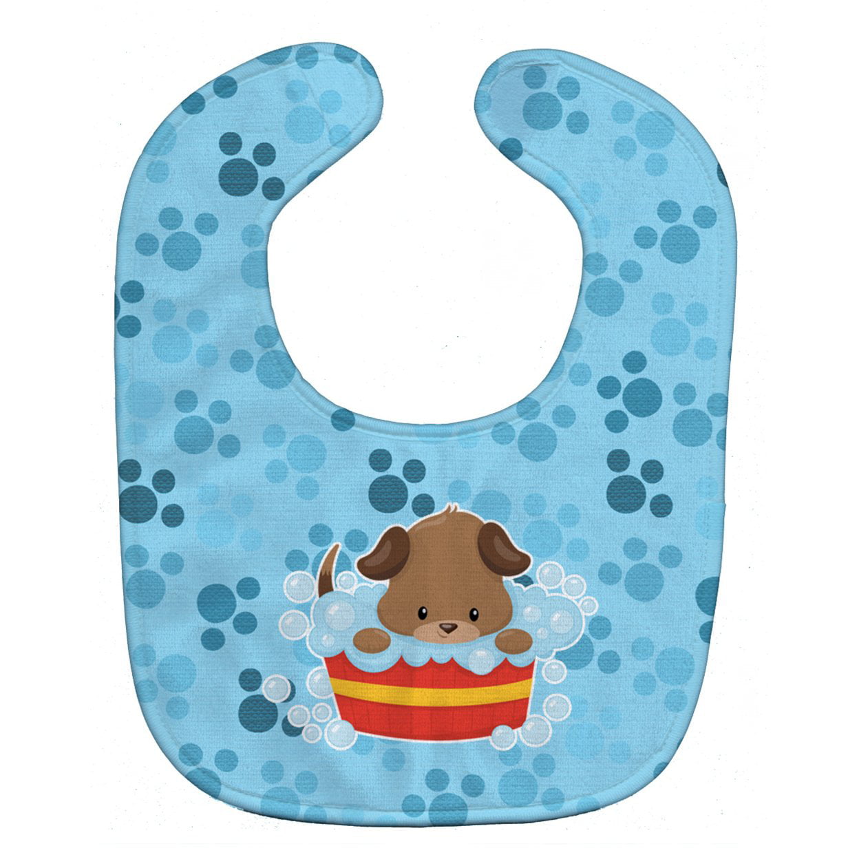Puppy Taking a Bath Baby Bib