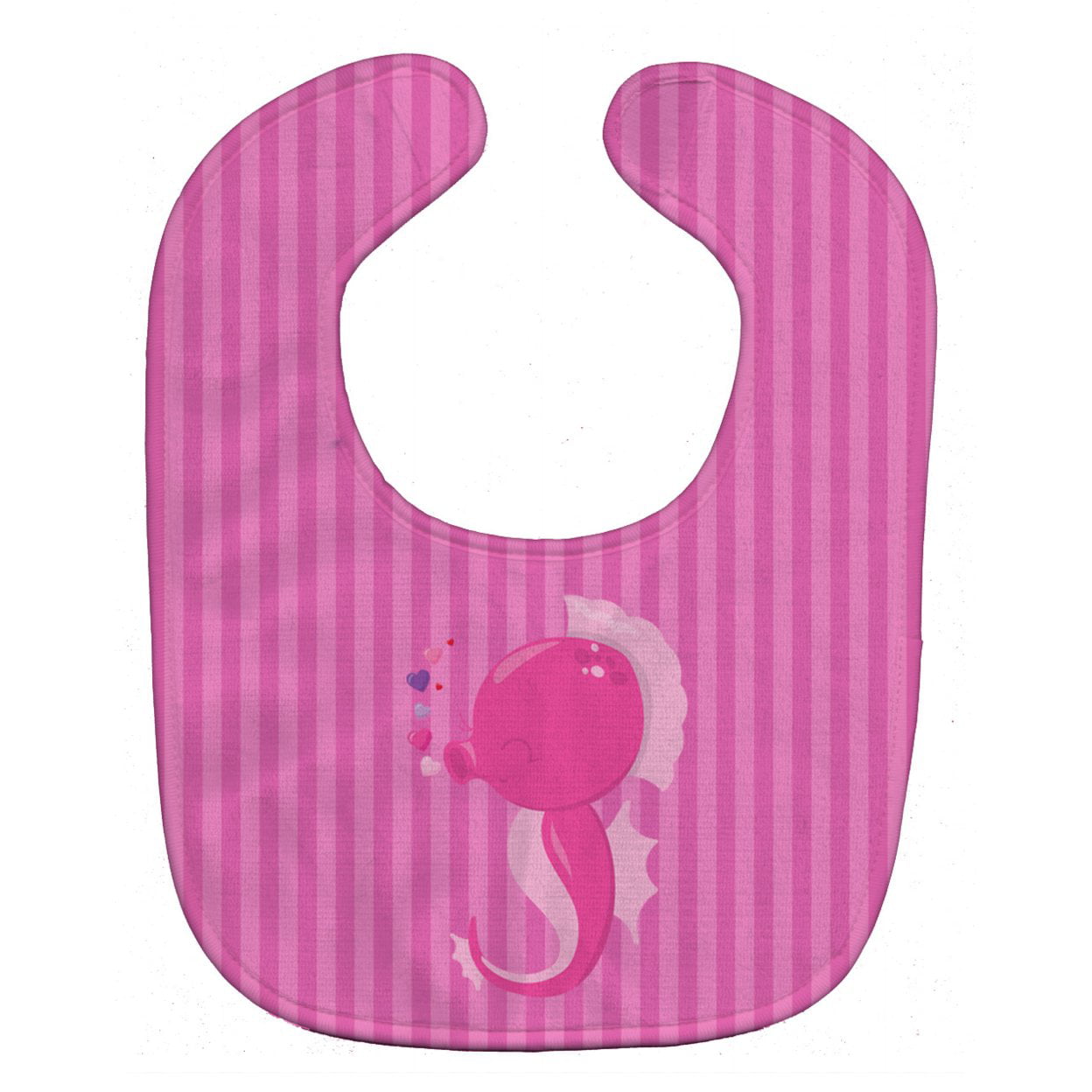 Pink Seahorse Baby Bib