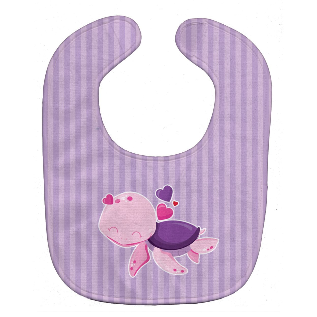 Pink & Purple Turtle Baby Bib
