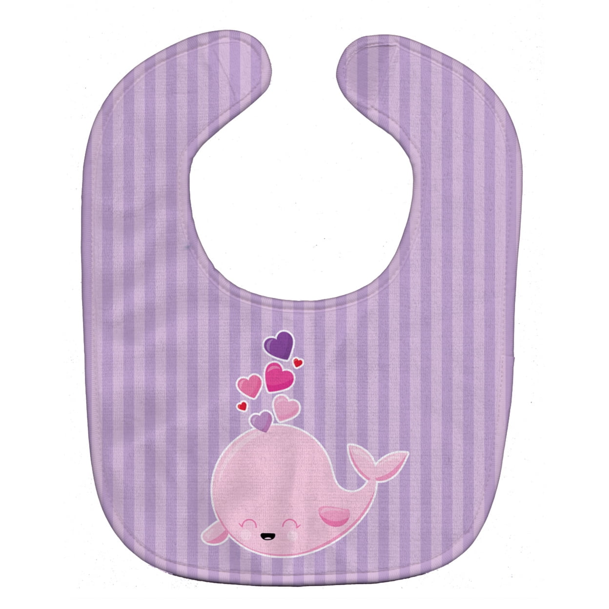 Pink Whale Baby Bib
