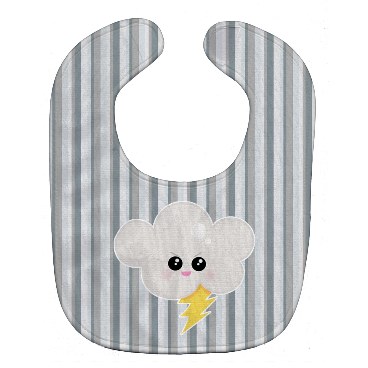 Weather Thuderstorm Face Baby Bib