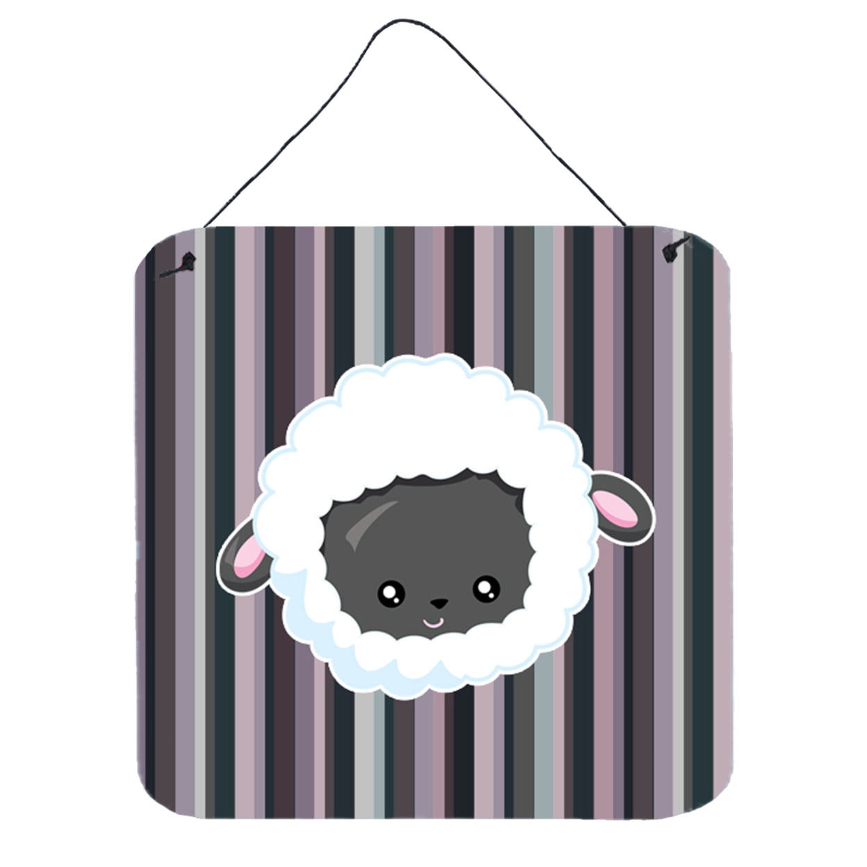 Black Sheep Lamb Face Wall or Door Hanging Prints