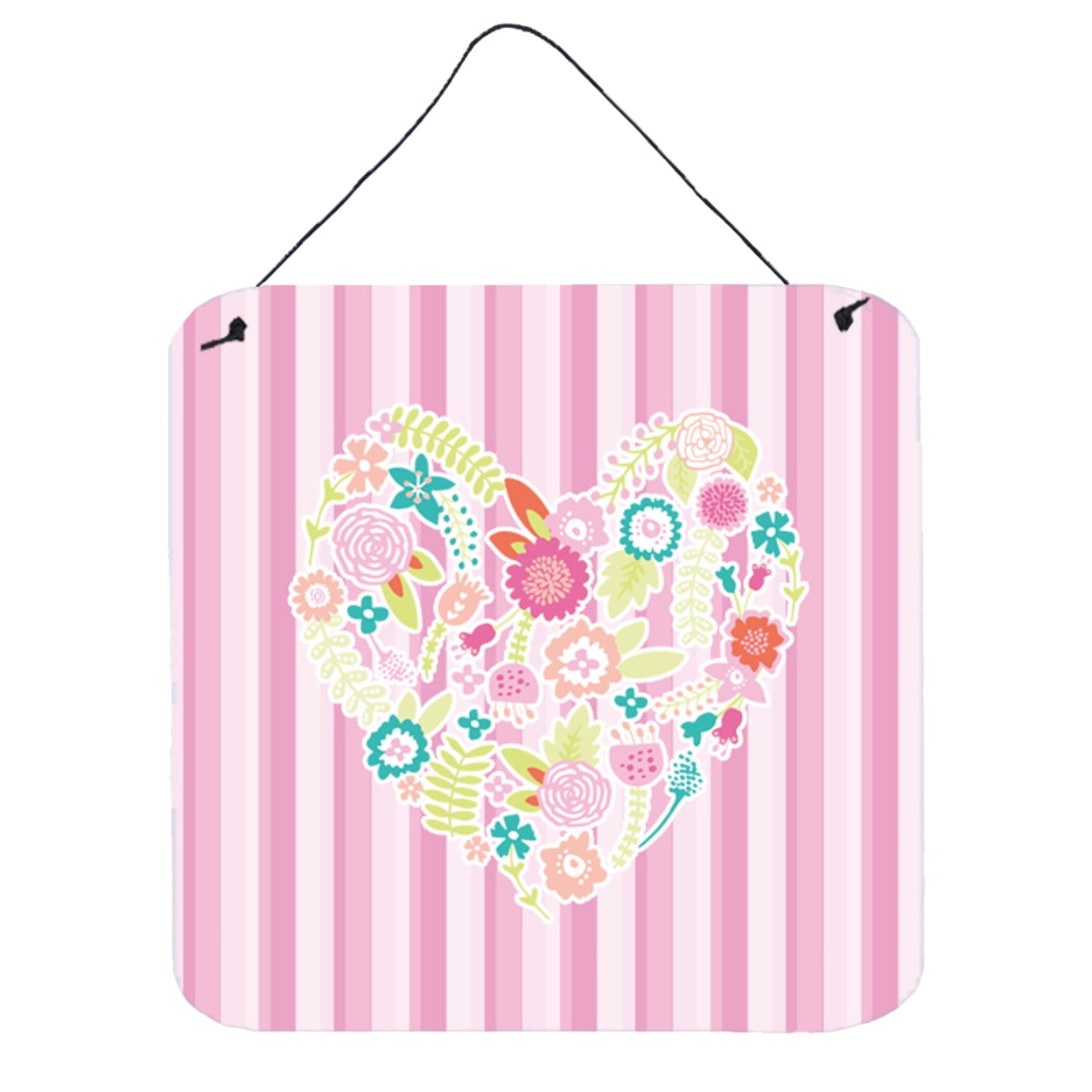 Flowered Heart Wall or Door Hanging Prints