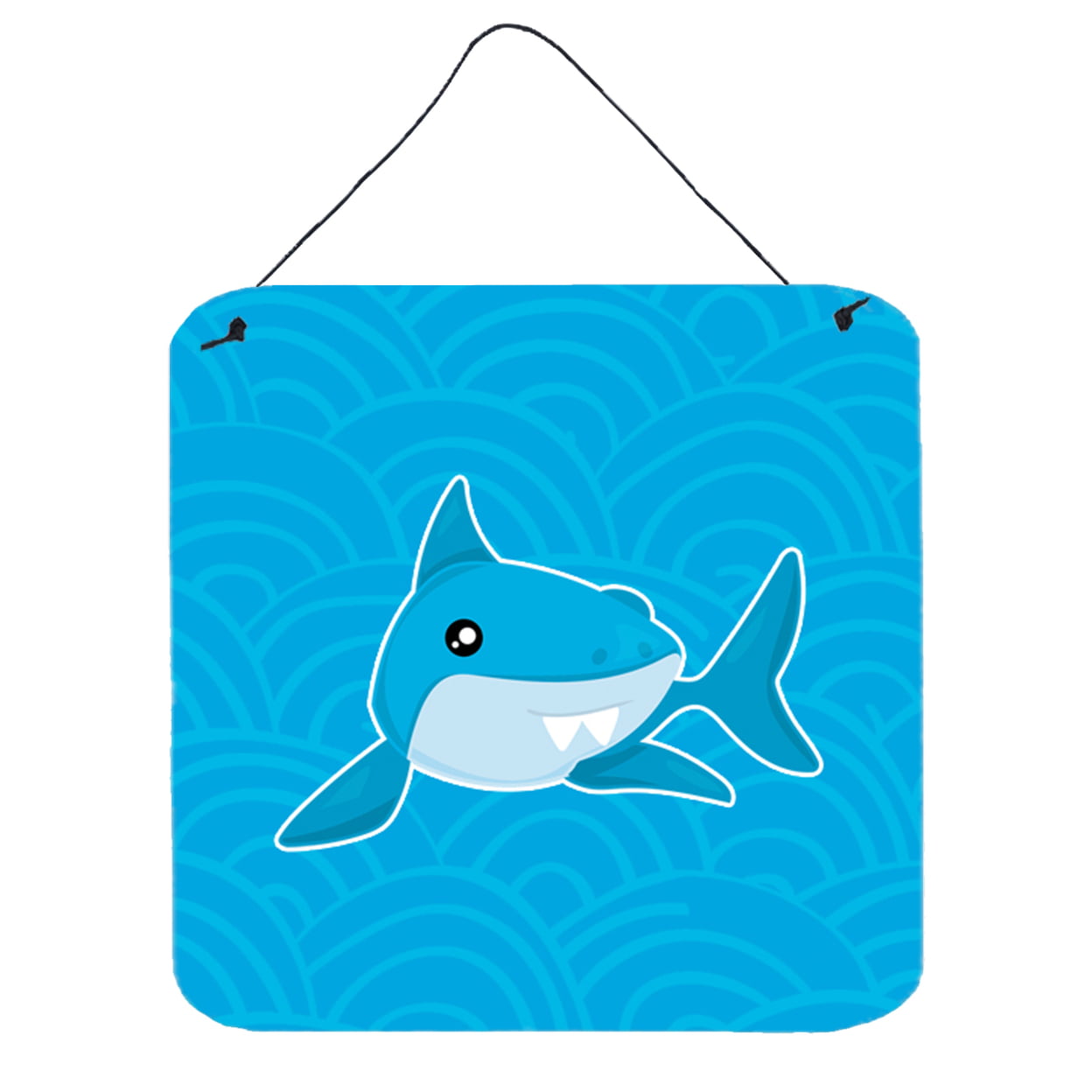 Shark with Waves Wall or Door Hanging Prints