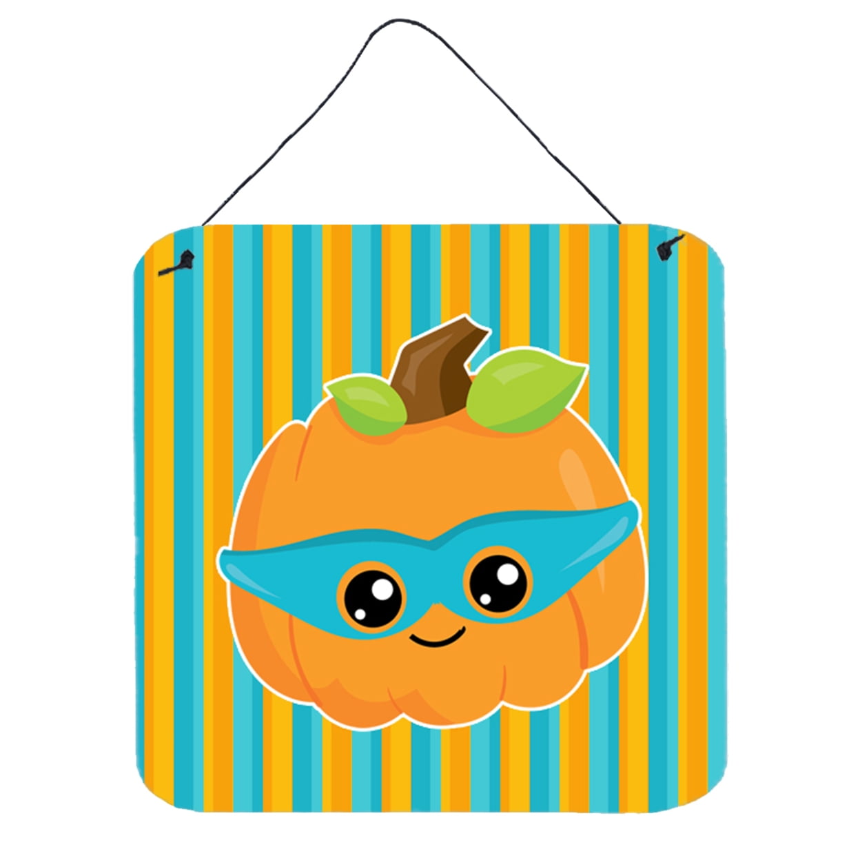 Halloween Pumpkin Superhero Wall or Door Hanging Prints