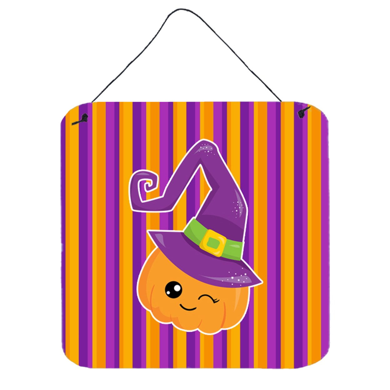 Halloween Pumpkin Witch Wall or Door Hanging Prints
