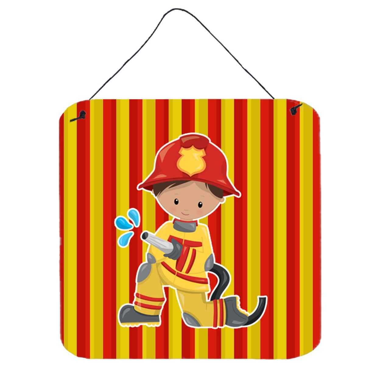 Fireman Boy Wall or Door Hanging Prints