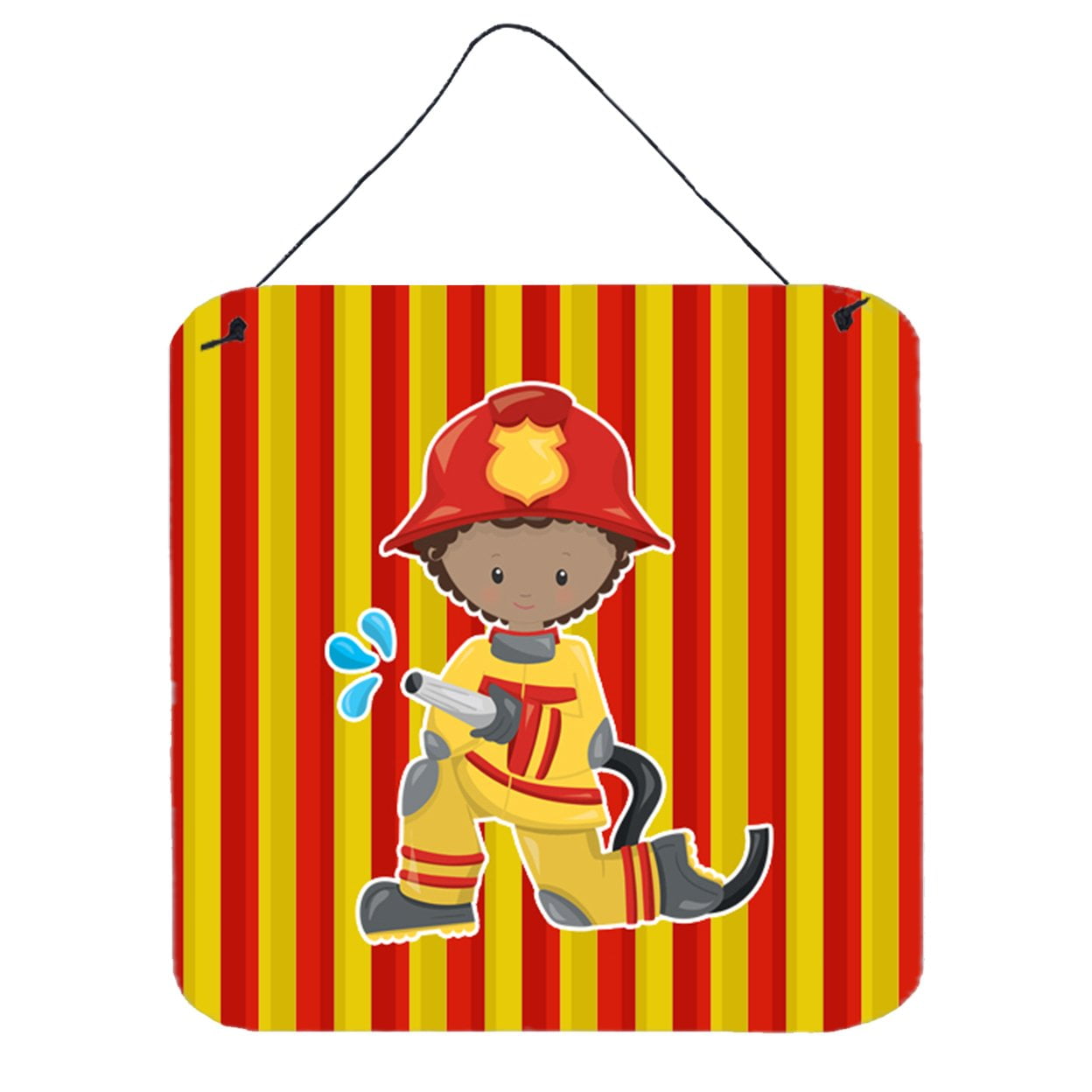 Fireman Boy Wall or Door Hanging Prints