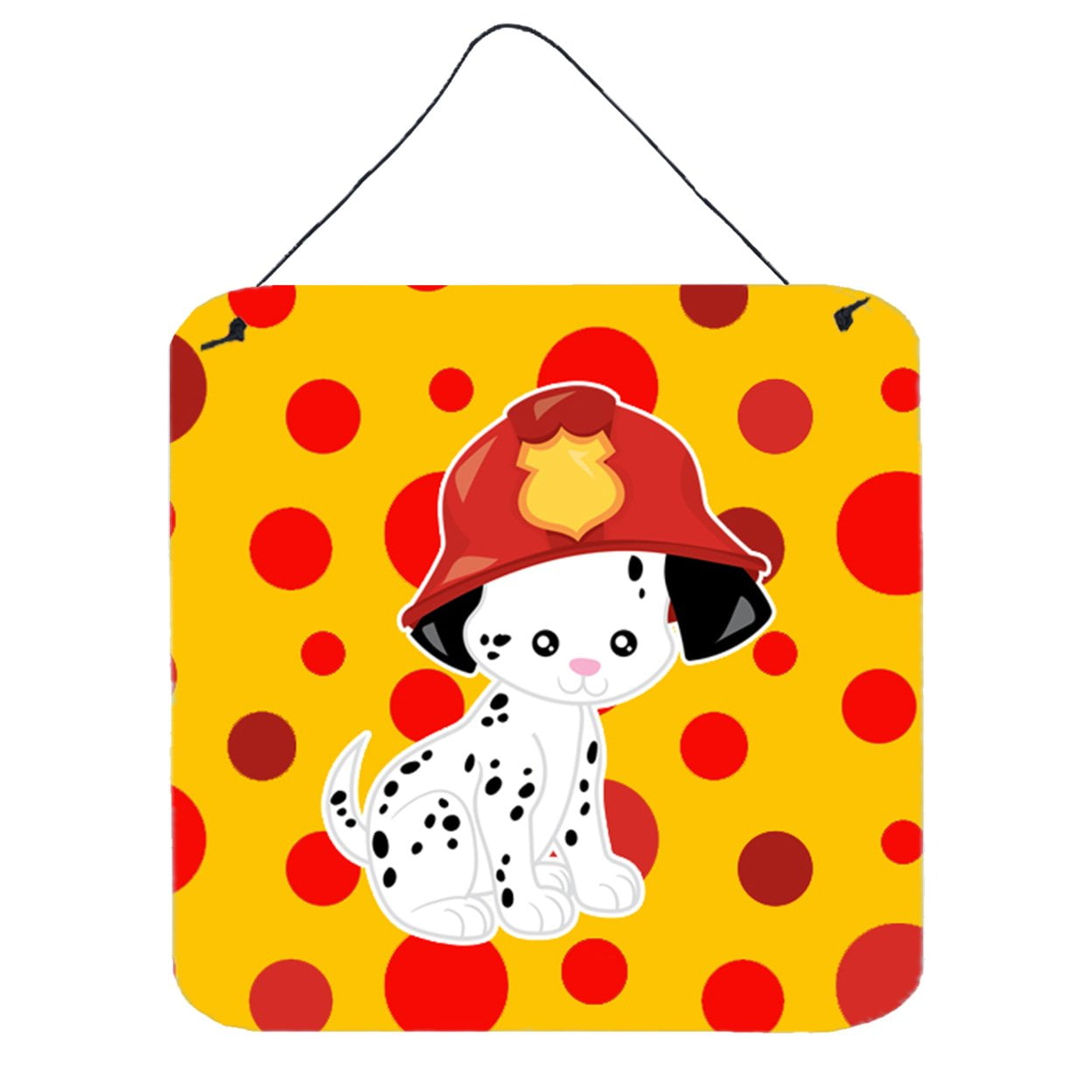 Fireman Dalmatian Puppy Wall or Door Hanging Prints