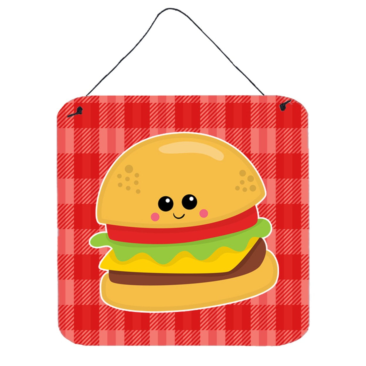 Hamburger Face Wall or Door Hanging Prints