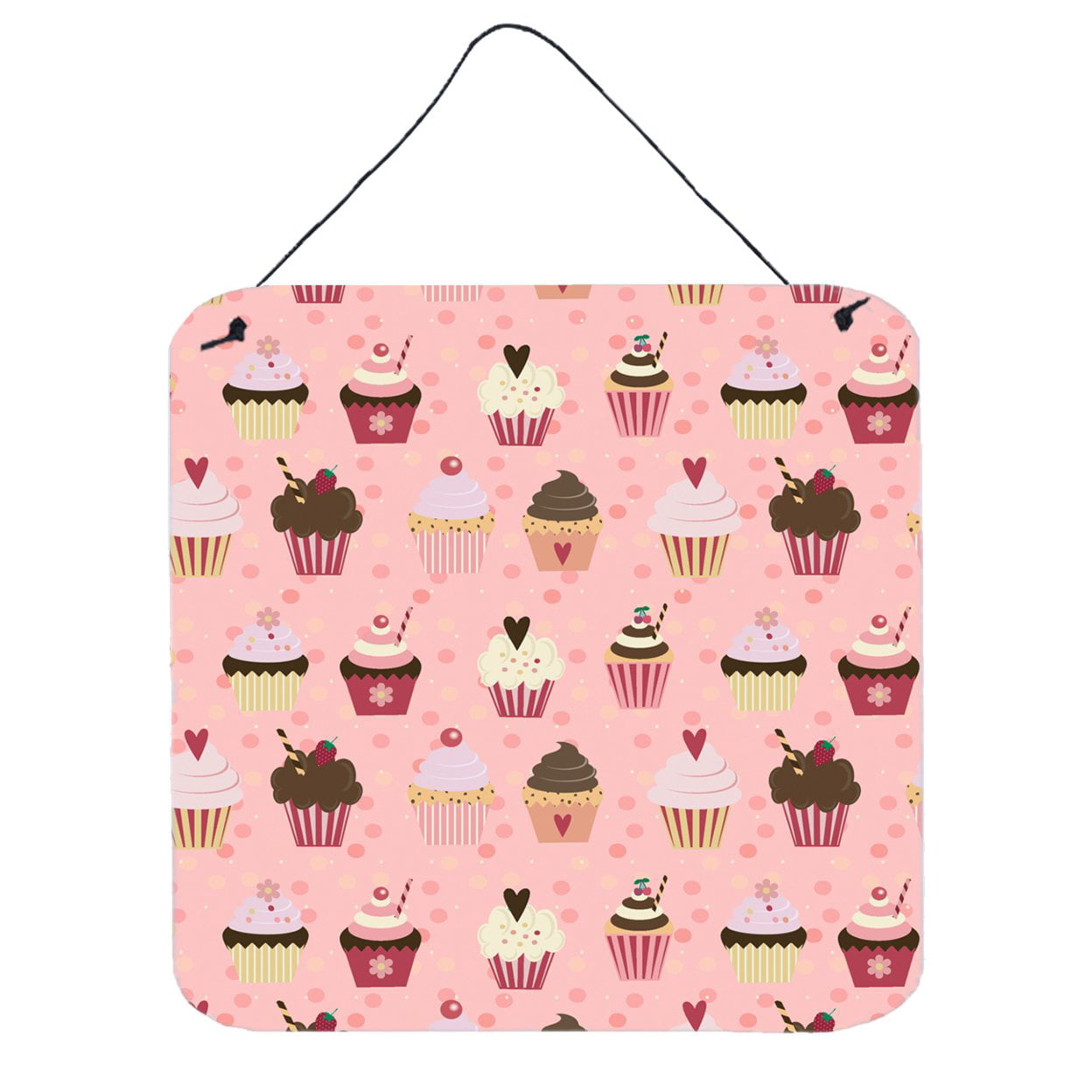 Cupcakes on Pink Wall or Door Hanging Prints
